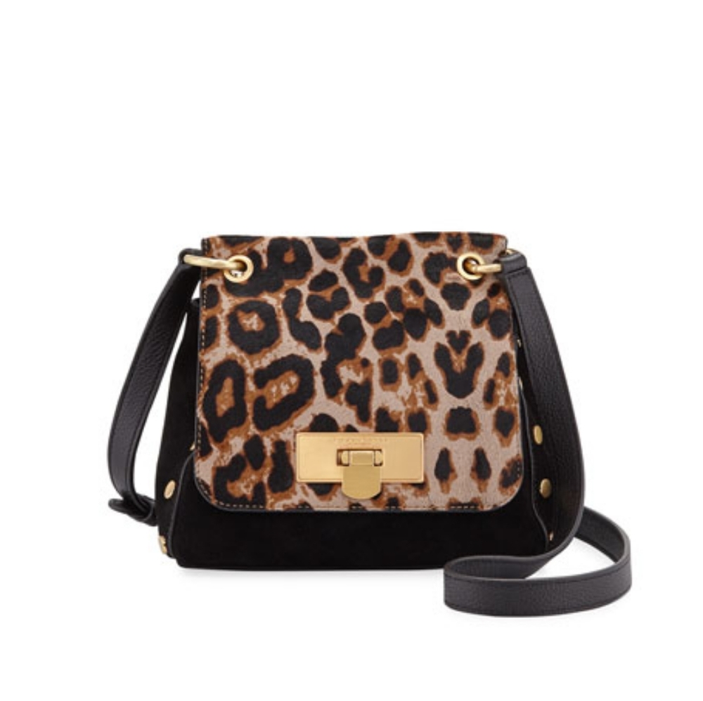 SOLD DonnaKaran Baylee Leopard Print Crossbody Bag